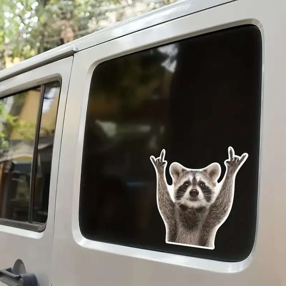 2 RACCOON DECALS (New) - Picture 3 of 3